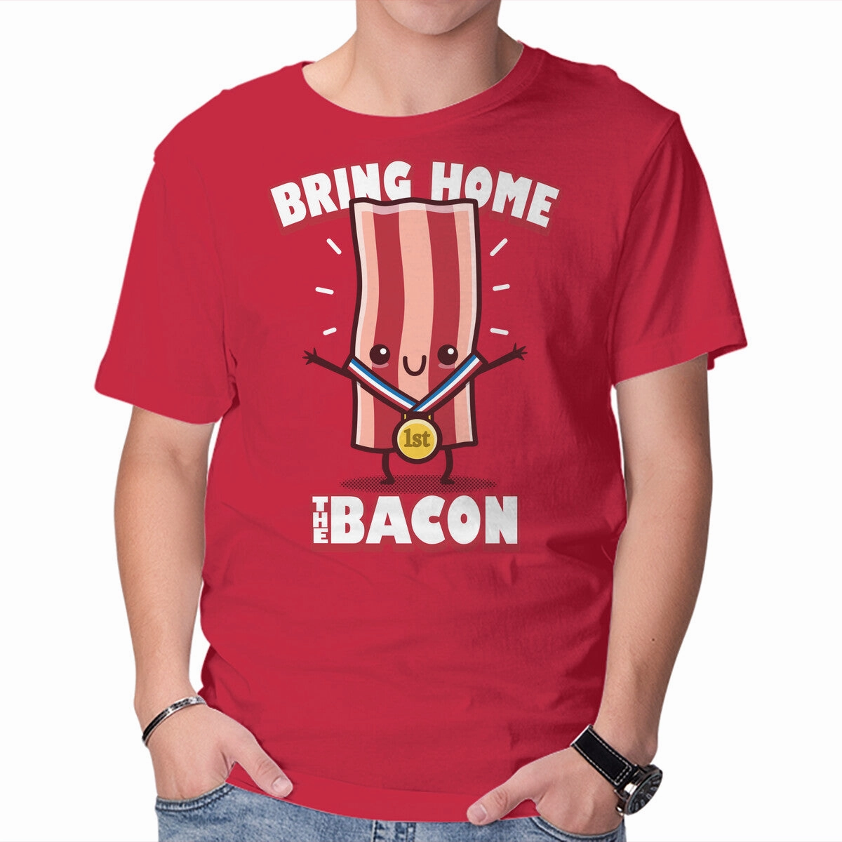 Drop Shoulder Cut Bring Home The Bacon