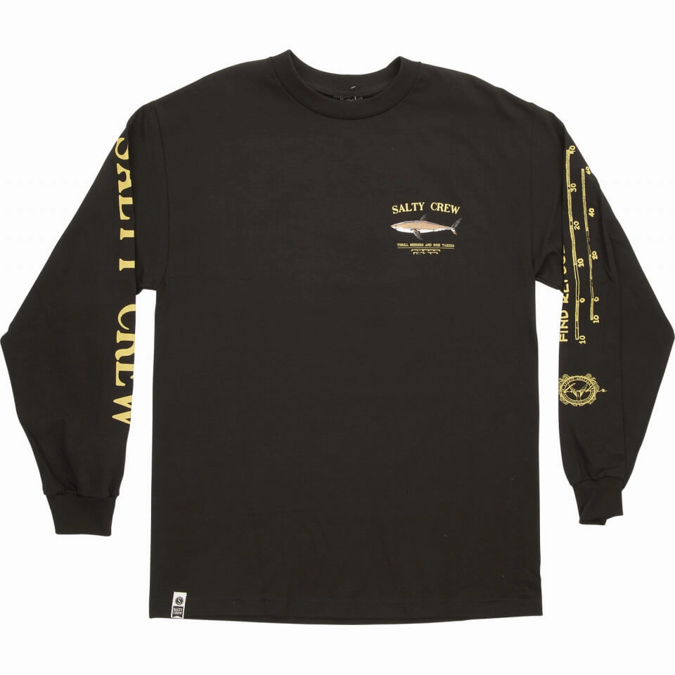 Drop Shoulder Design Bruce L/S Tee - Black
