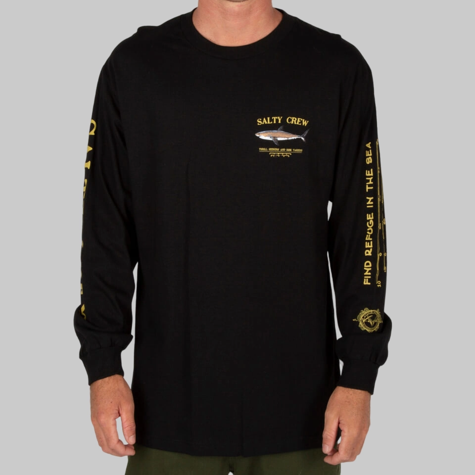 Biodegradable Options Simple and Cozy Bruce L/S Tee - Black