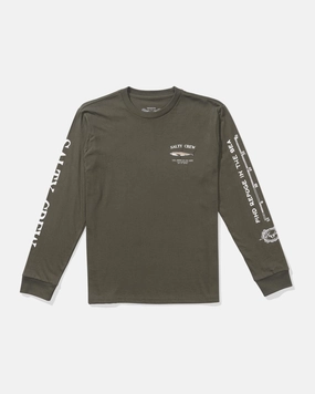 Bruce  L/S Tee Kids - Dusty Olive Bread