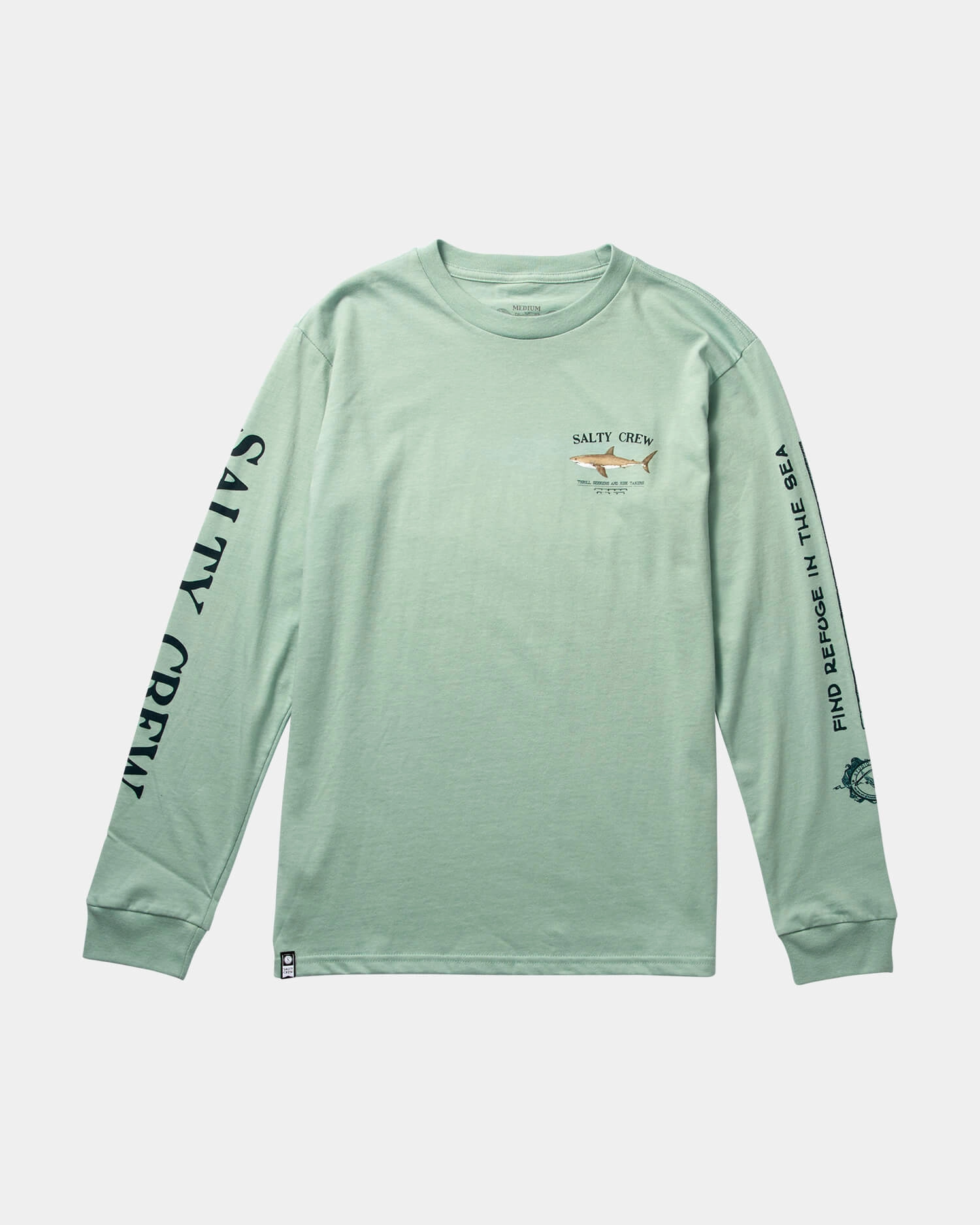 Bruce  L/S Tee Kids - Mackerel slim fit