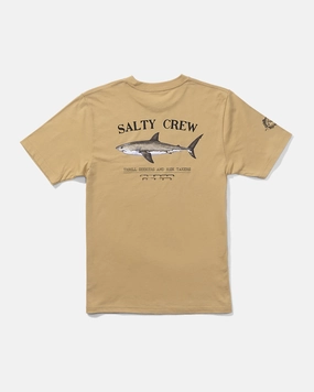 Bruce  S/S Tee Kids - Khaki Hygroscopic Inner Layer