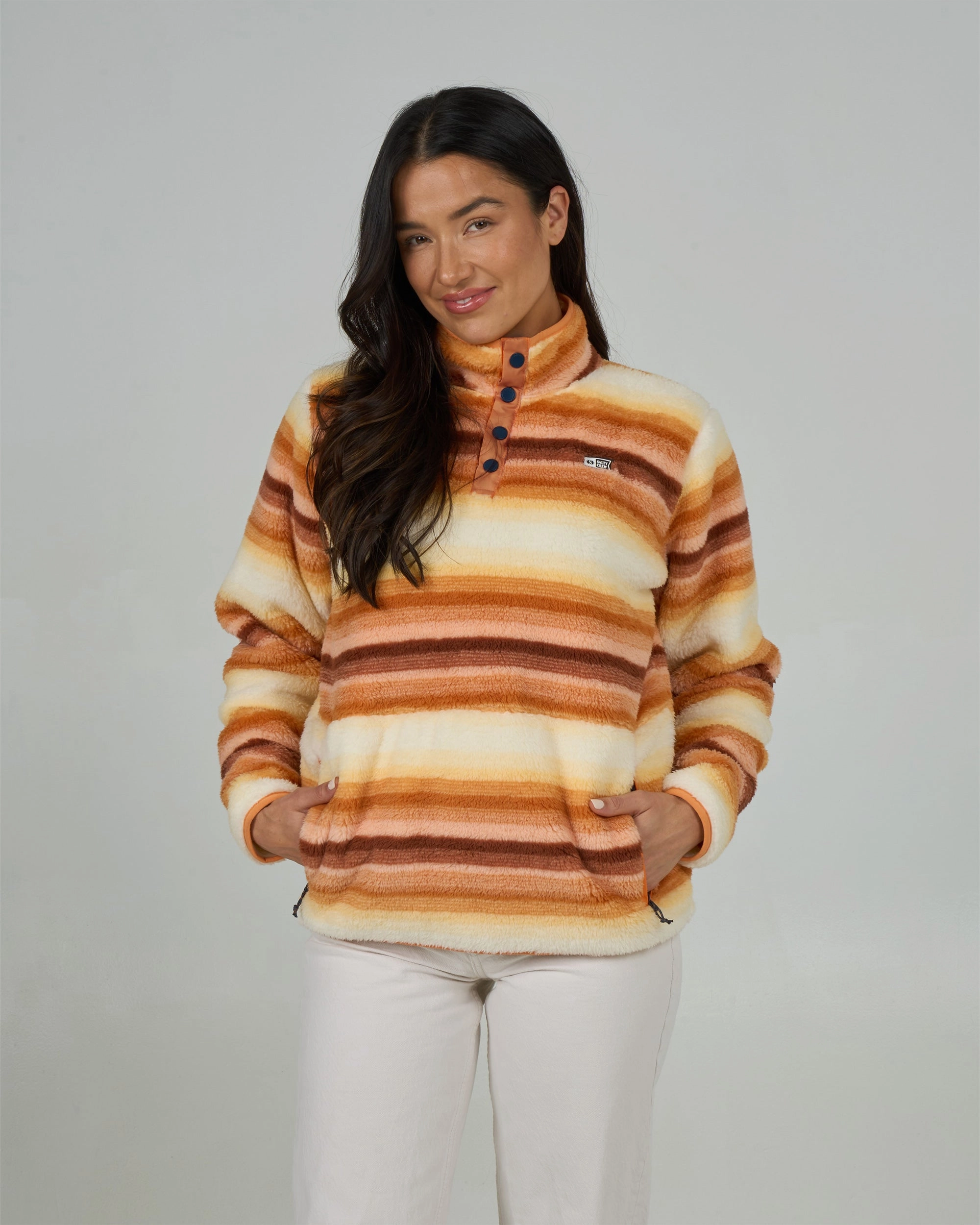 Calm Seas Pullover - Peach Fizz Buffalo like Outdoor Adventure