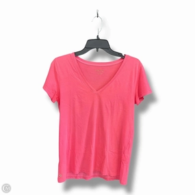 Top Short Sleeve Designer By Lilly Pulitzer In Peach, Size: S MoistureWicking Technology Cyber Glow