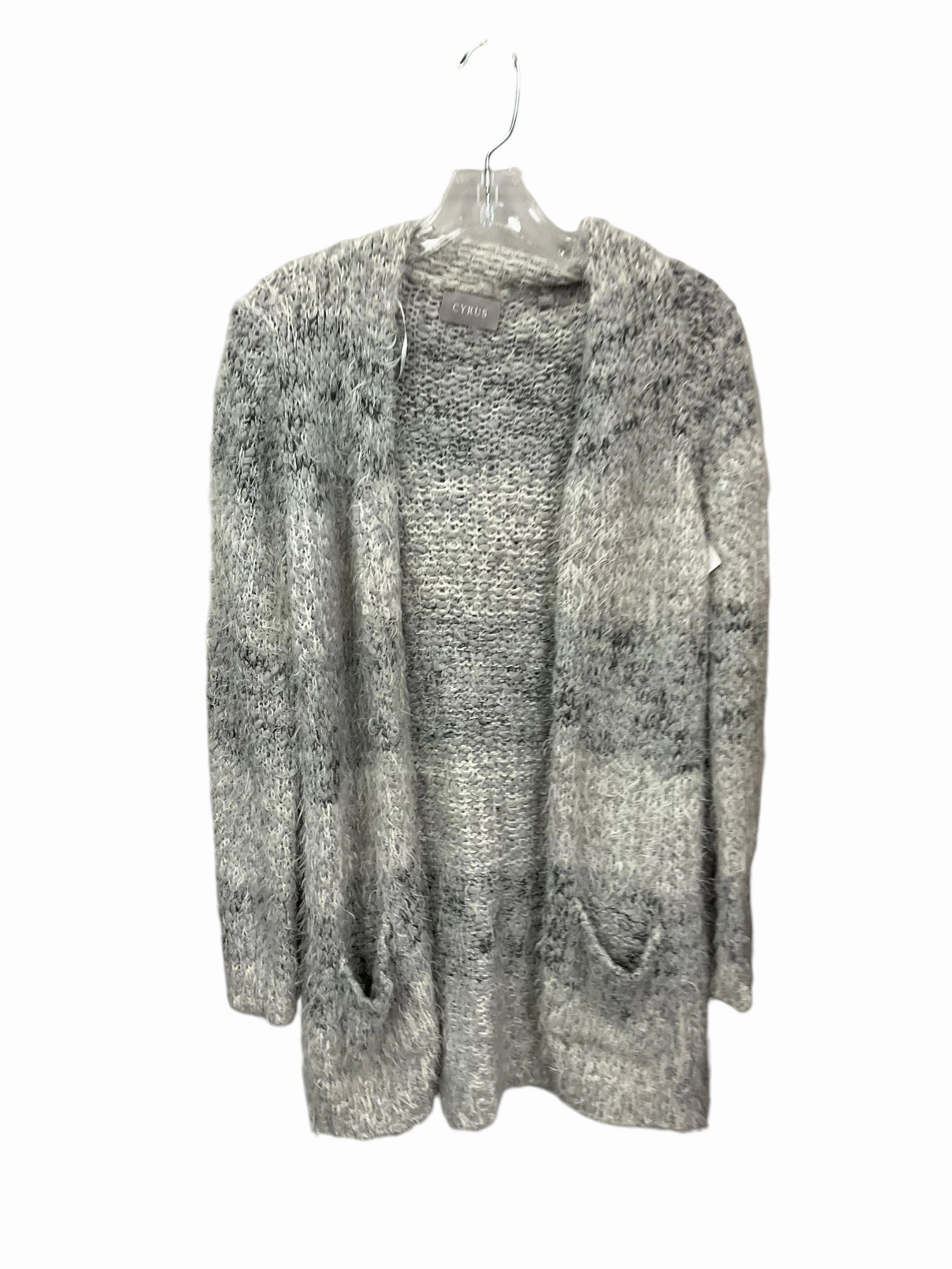 Cardigan By Cyrus Knits In Grey, Size: S LowProfile EcoFriendly Dye