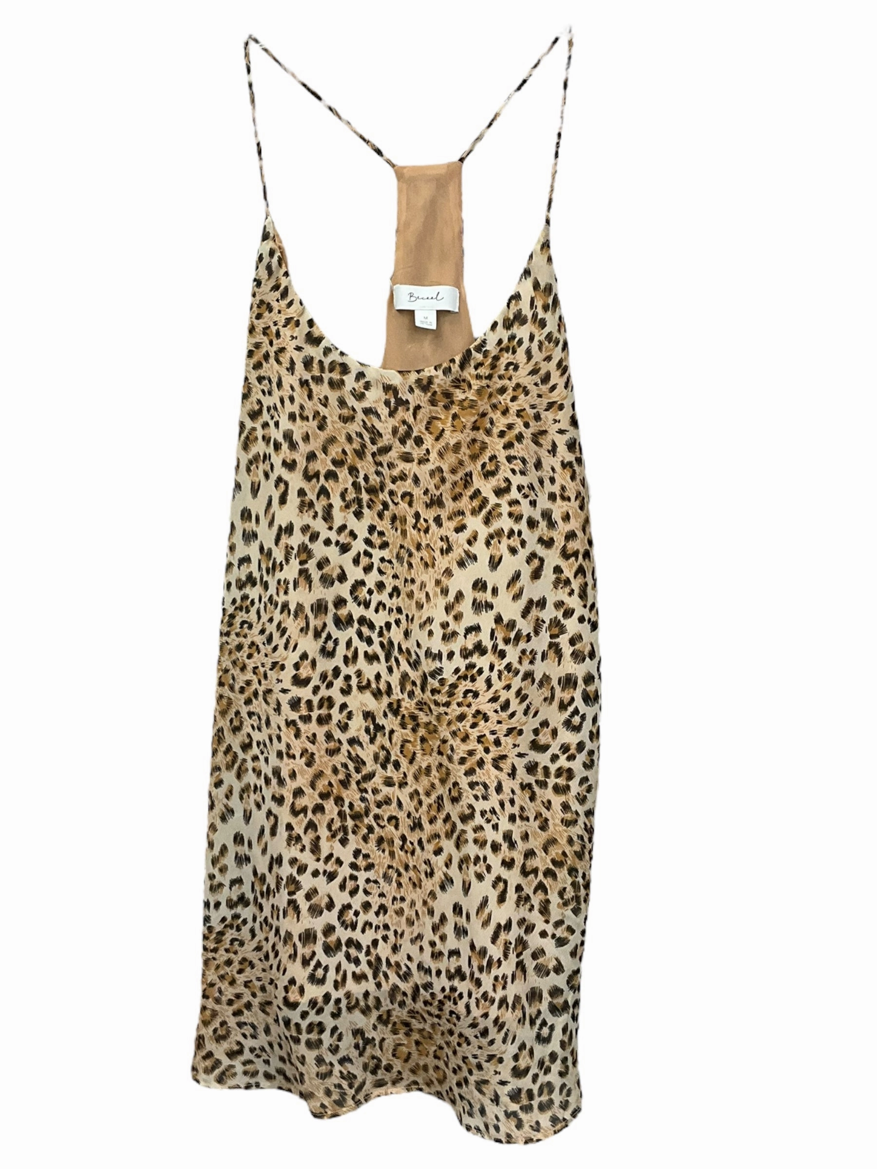 Animal Print Top Sleeveless Clothes Mentor, Size M casual top fashionable blazer