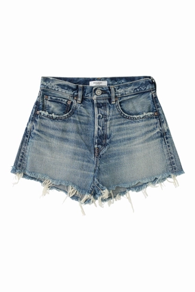 Artist Vibe Sustainable Moussy Denim Douglaston Shorts in Blue