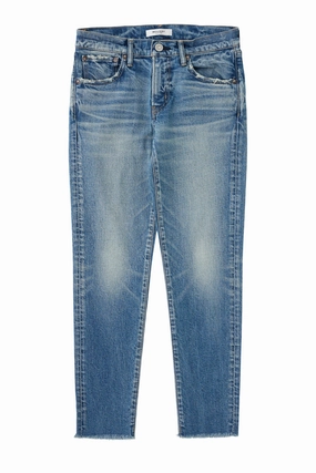 Moussy Denim Hawthhorne Skinny Jeans in Light Blue Softened Lining Home Comfort Party Look Modern Minimalist