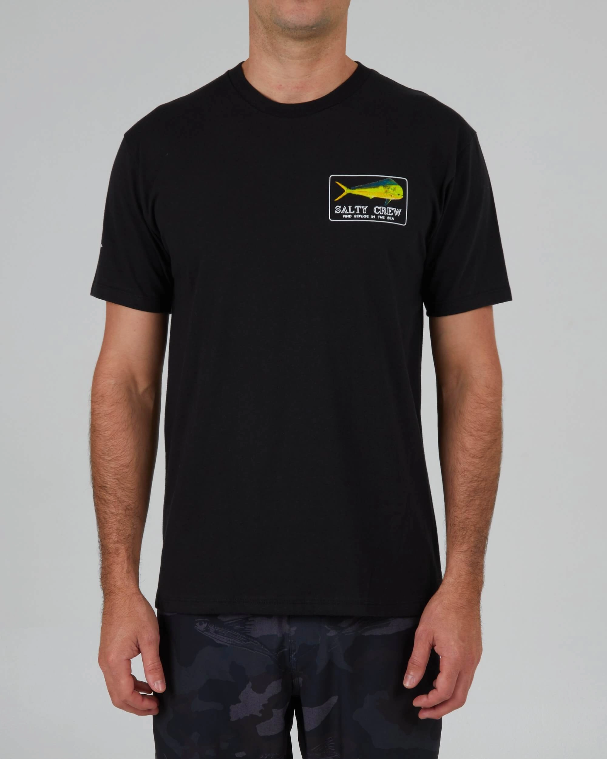 Sport Performance Design Fun and Comfortable Golden Mahi Premium S/S Tee - Black