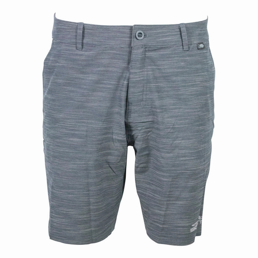 Skeeter AFTCO Hybrid Chino Fishing Shorts - Charcoal Minimalist Design Body-Hugging Fit
