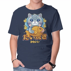 Cat And Taiyaki Kawaii Daily Casual Stylish Day Wear