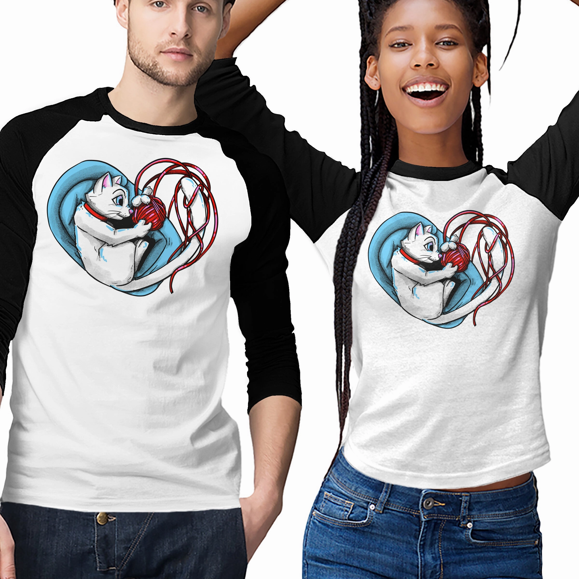 Sporty Chic Yarn Dyed Stripes Cat Love