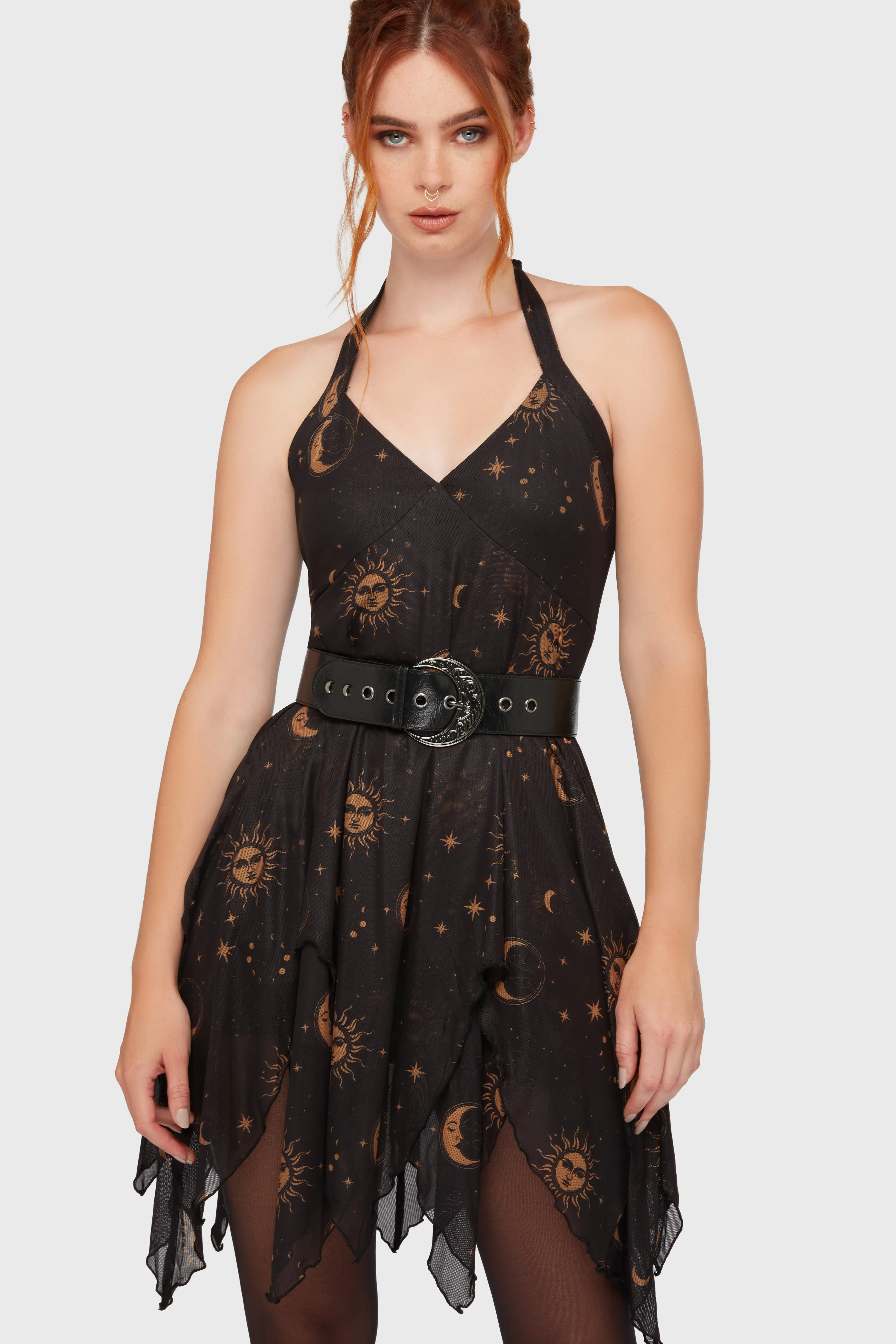 Celestigma Dress Button Down Collar Breathable Knit Fabric