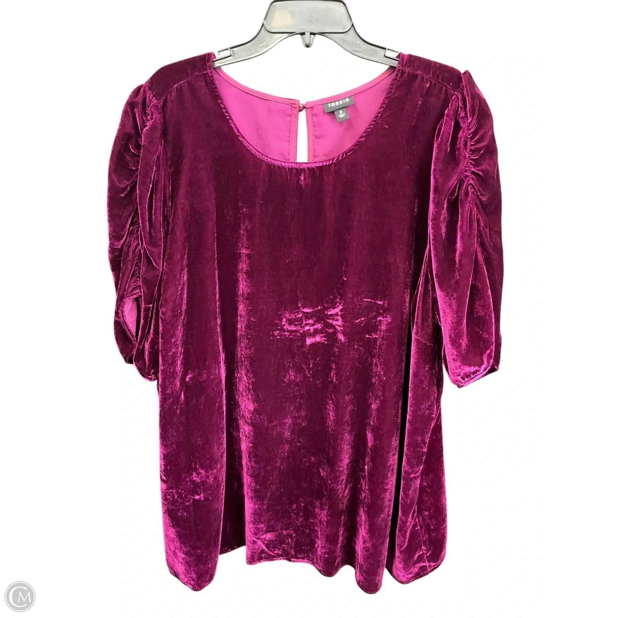 Top Short Sleeve By Torrid In Maroon, Size: 3x Next Core