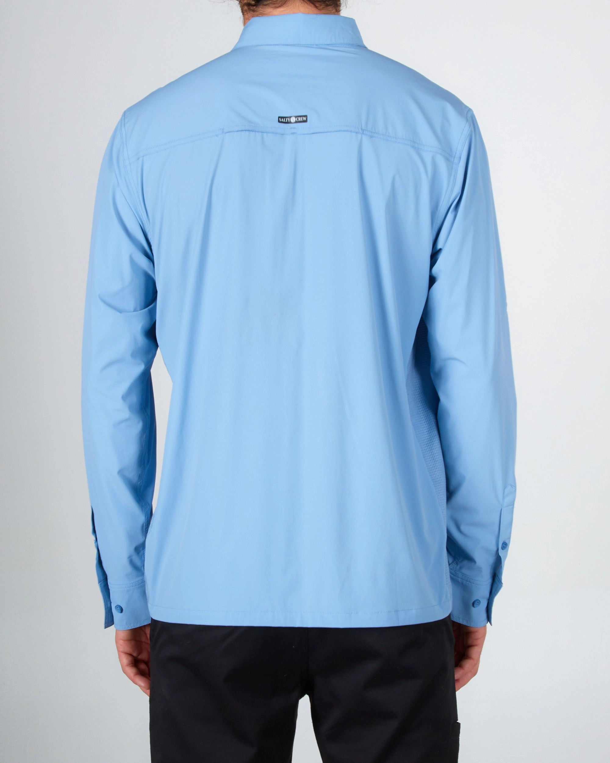 Charter L/S Tech Woven - Marine Blue Gradient effect