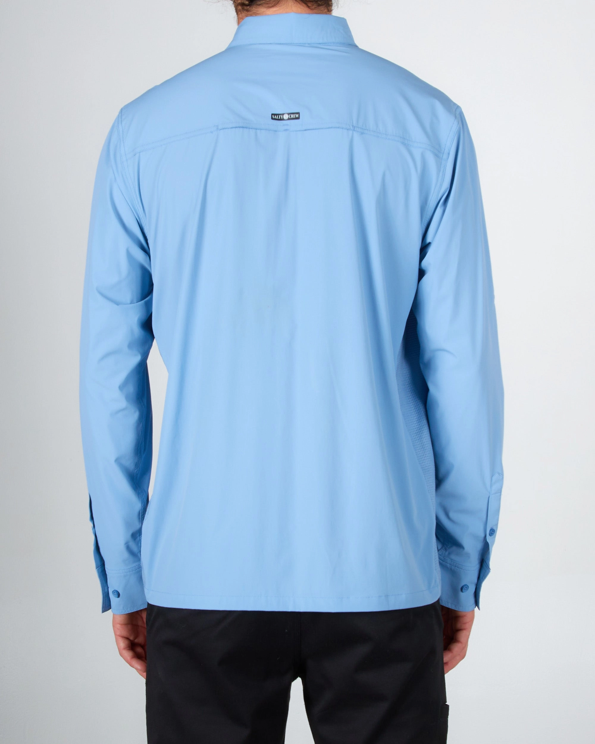 Charter L/S Tech Woven - Marine Blue Eco-Friendly Choice High-End Fabric