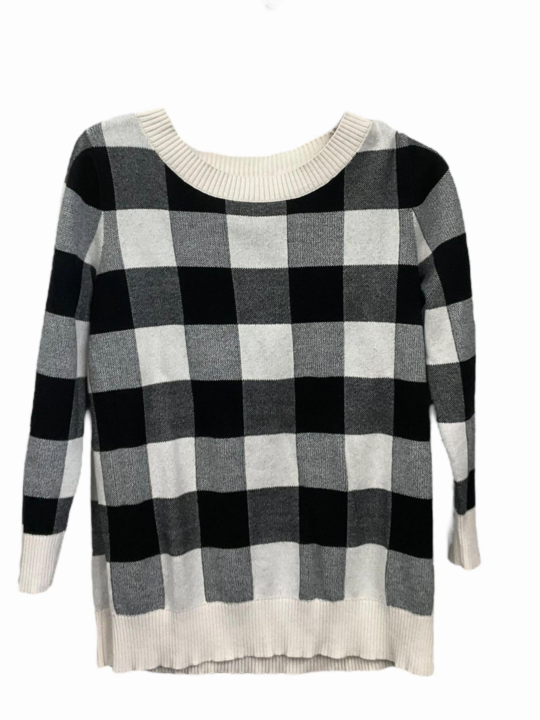 sporty wear Checkered Pattern Sweater Loft, Size L