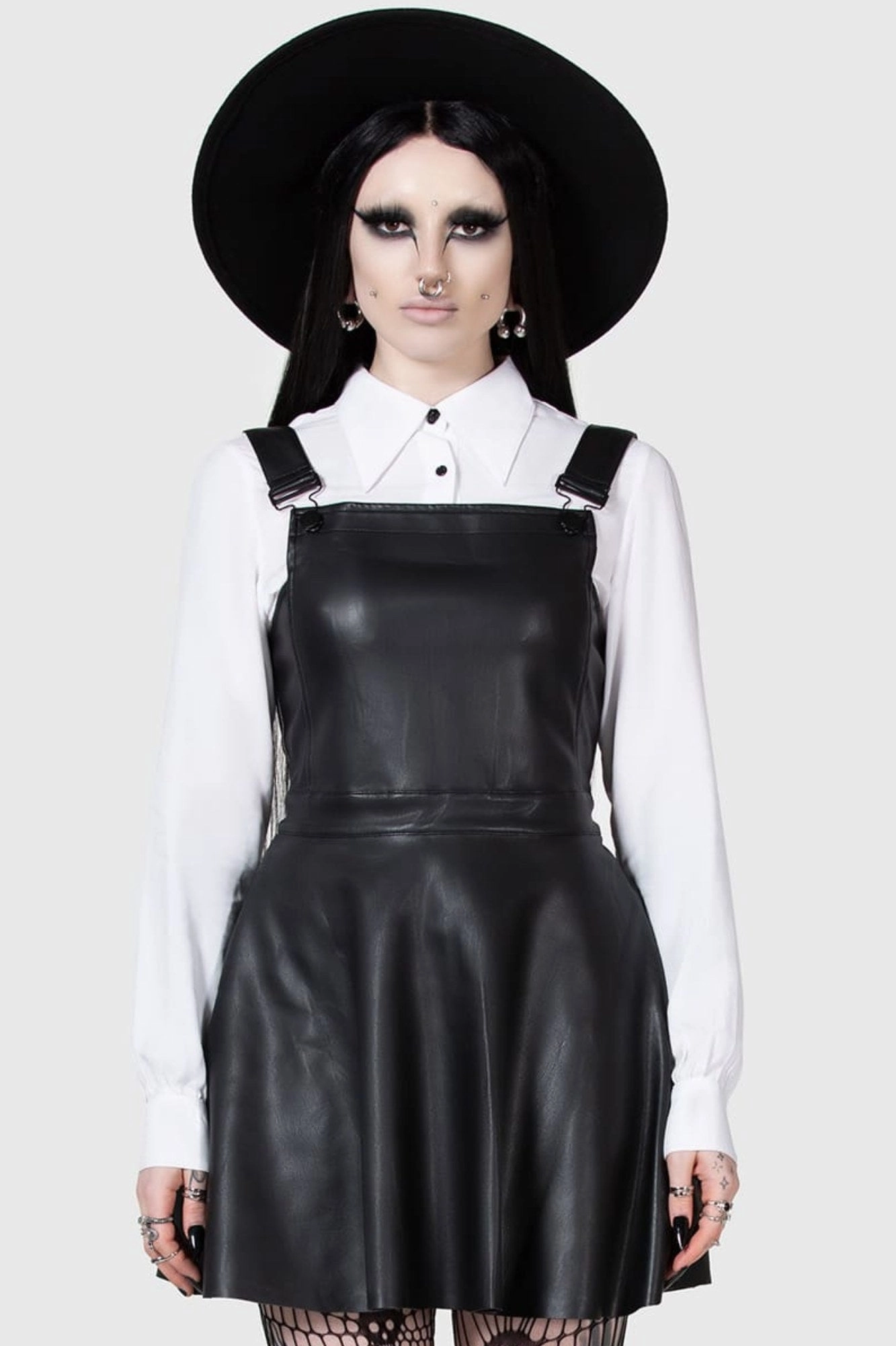 ConvertibleNeckline Neve Pinafore Dress