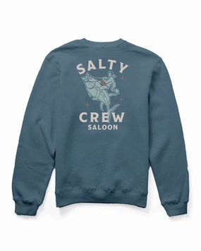Active Wear mountain style Saloon  Crew Fleece Kids - Slate