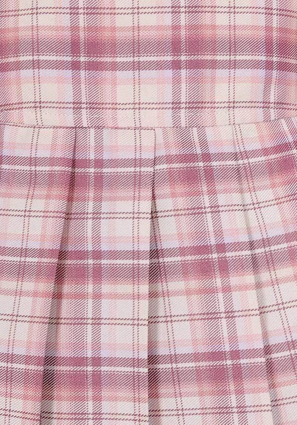 Darkdoll [Pink/White] | MINI SKIRT Laidback Feel Knitted Fabric