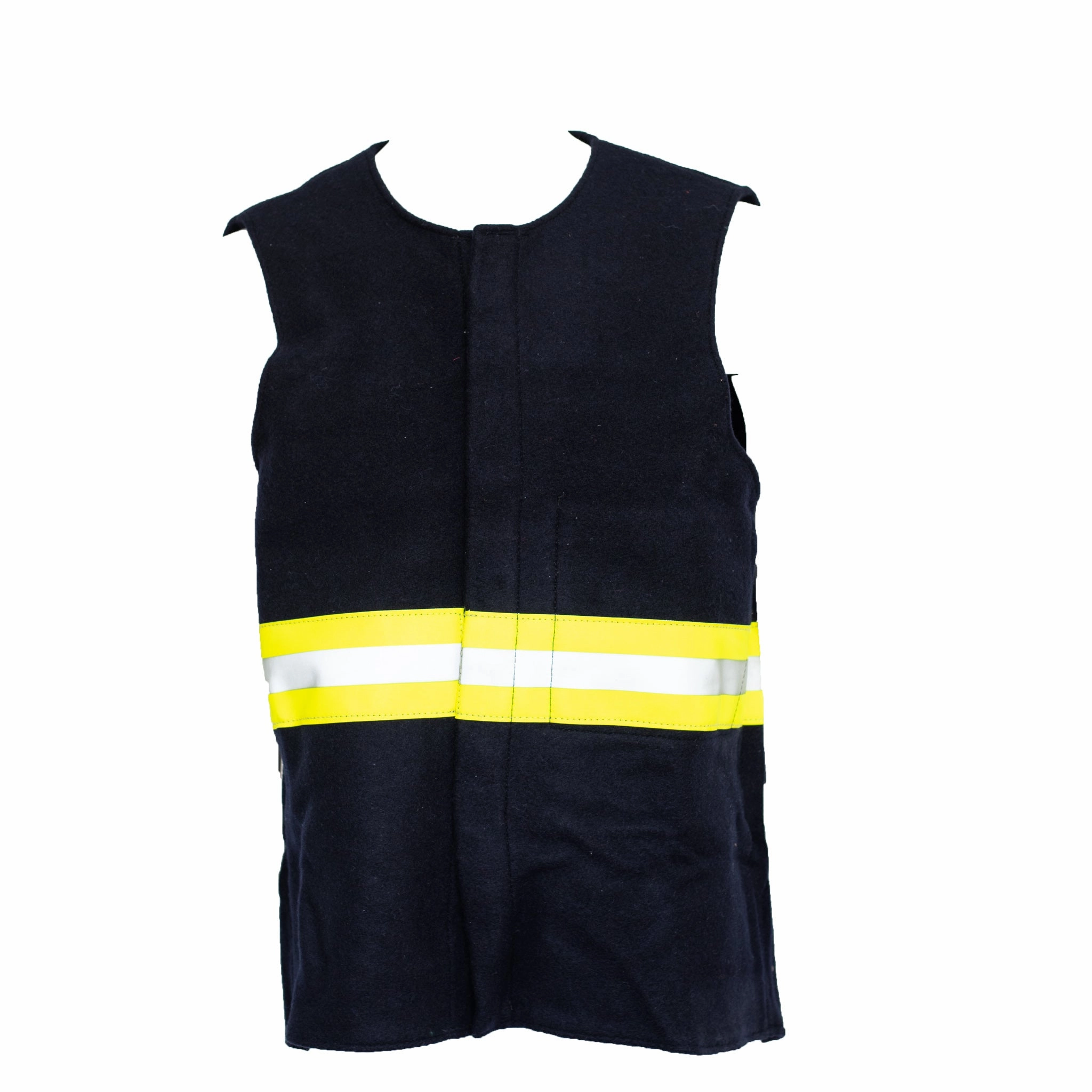 Insulated Padding UV Block Used Hi-Visibility Wool Vest - Navy Blue