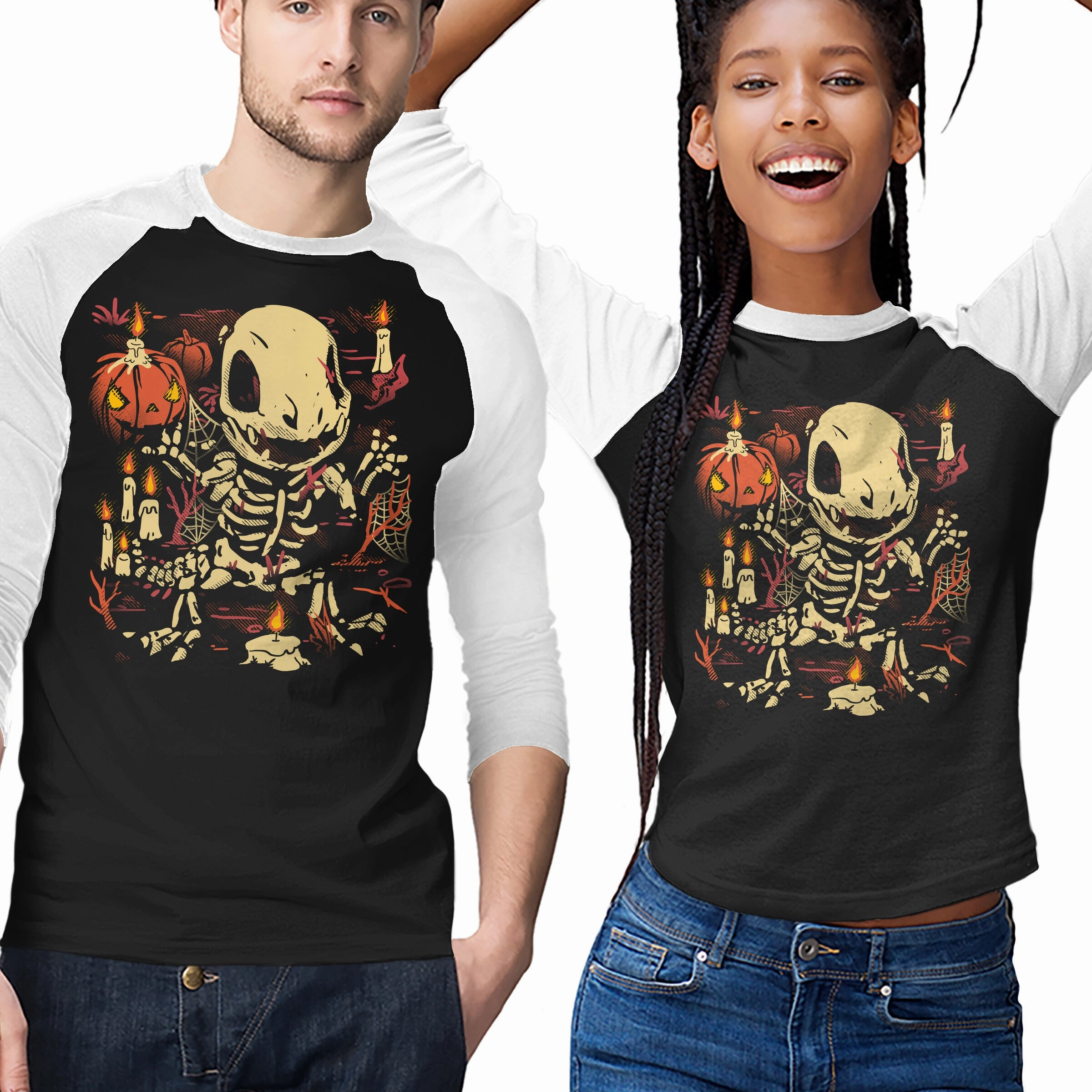 Spooky Fire Fossils Smart Layer Flexible Ribbed Neckline