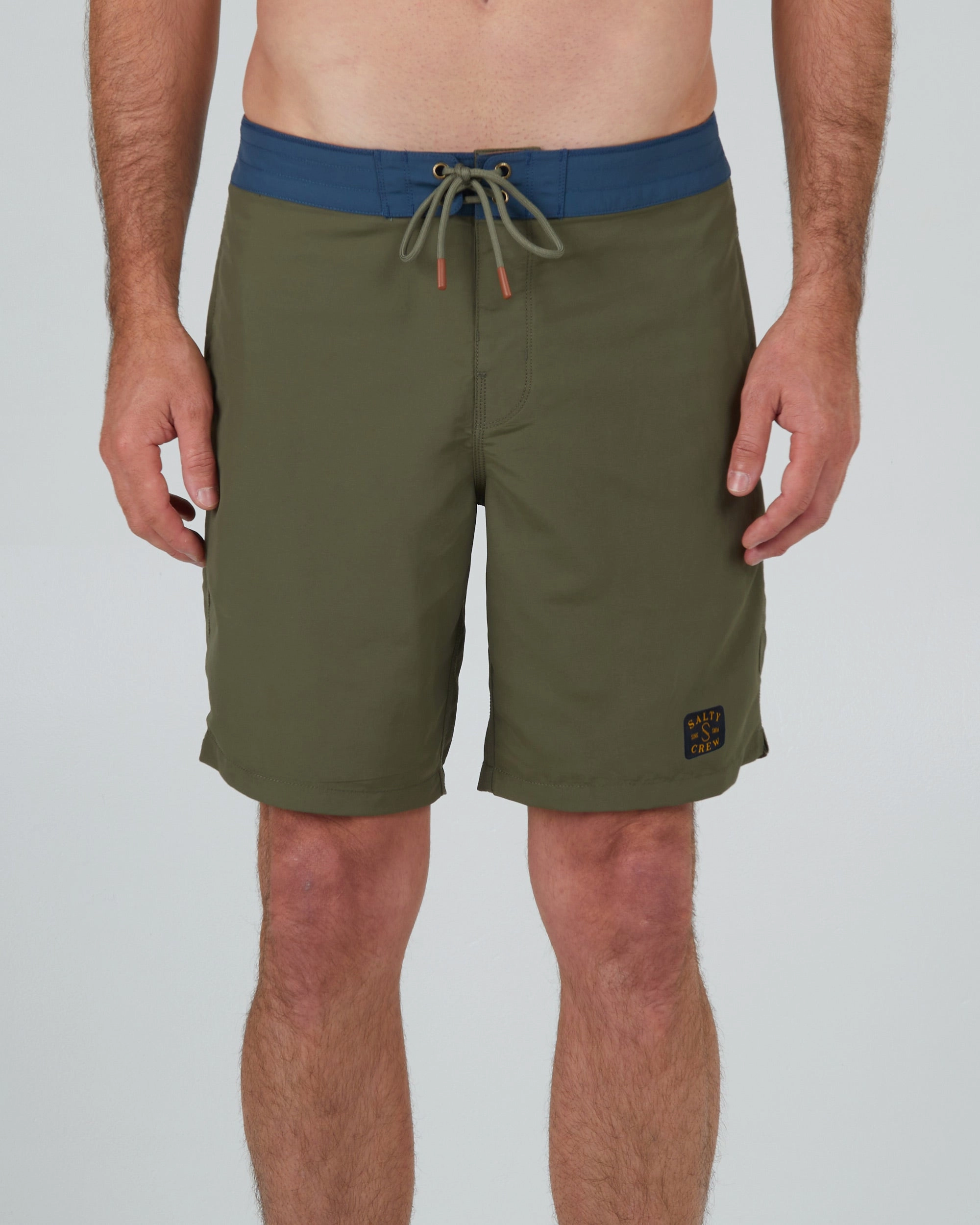 Clubhouse Boardshort - Olive Beach Day Durable Closure