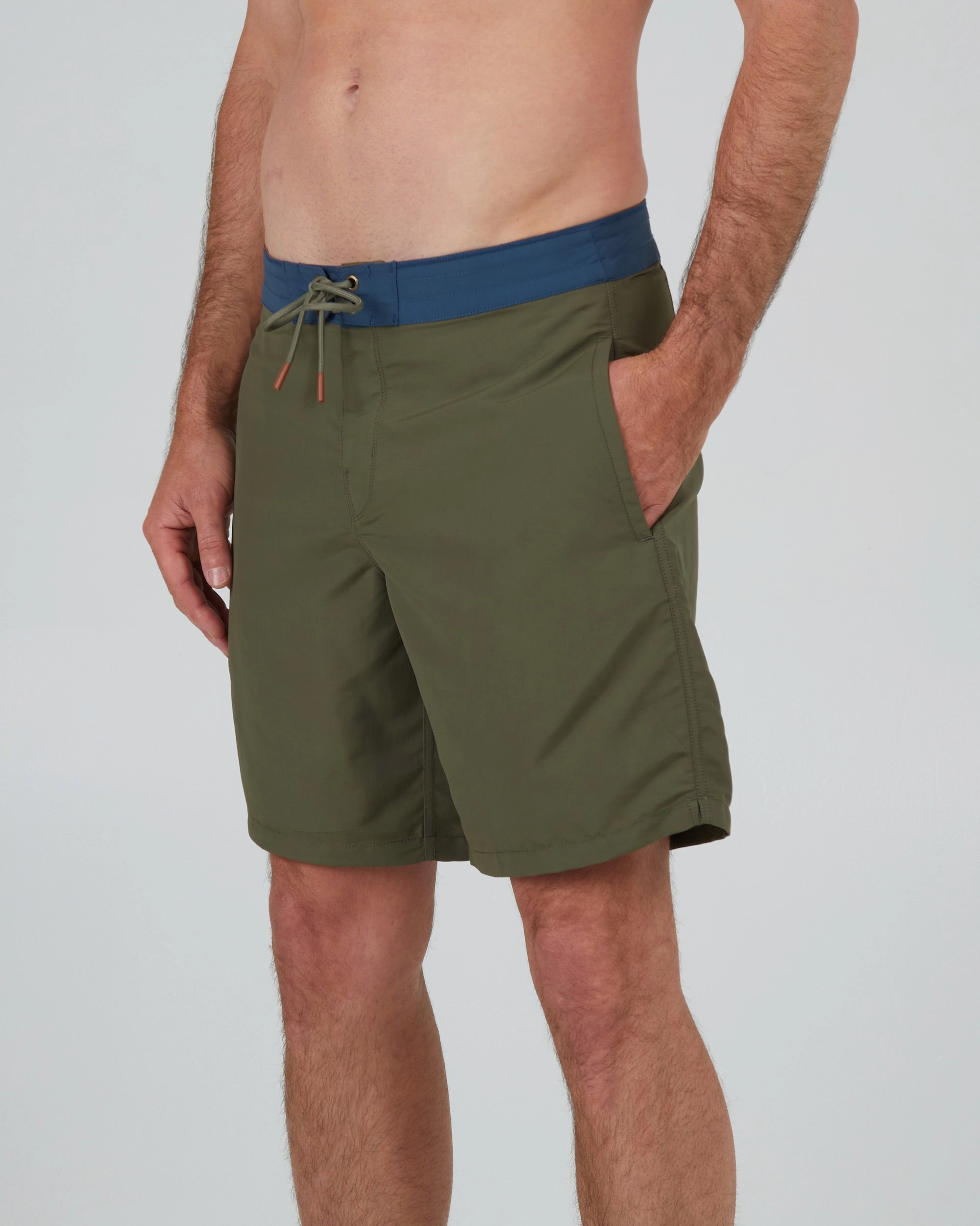 Clubhouse Boardshort - Olive High Elasticity Seamless