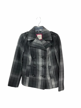 Coat Peacoat By Old Navy In Plaid Pattern, Size: S Legend Glow