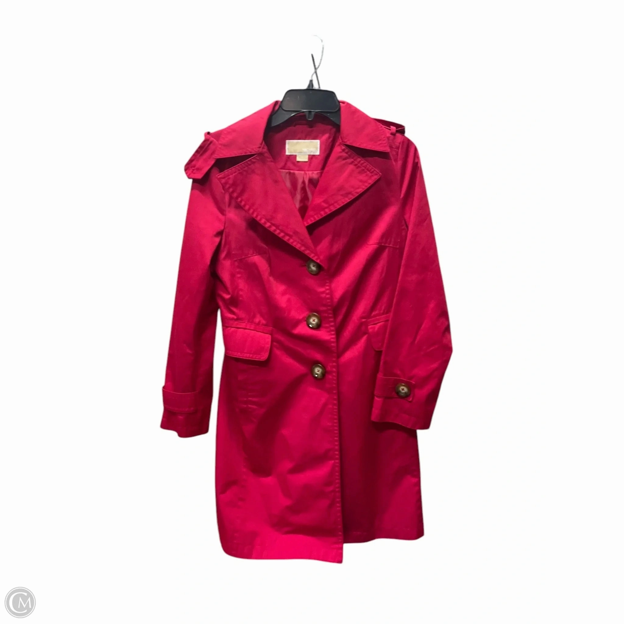 Coat Trench Coat By Michael By Michael Kors In Red, Size: Xs Comfortable Jumpsuit