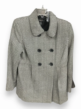 Peace Glow SmoothZipper Coat Wool By Style And Company In Grey, Size: S
