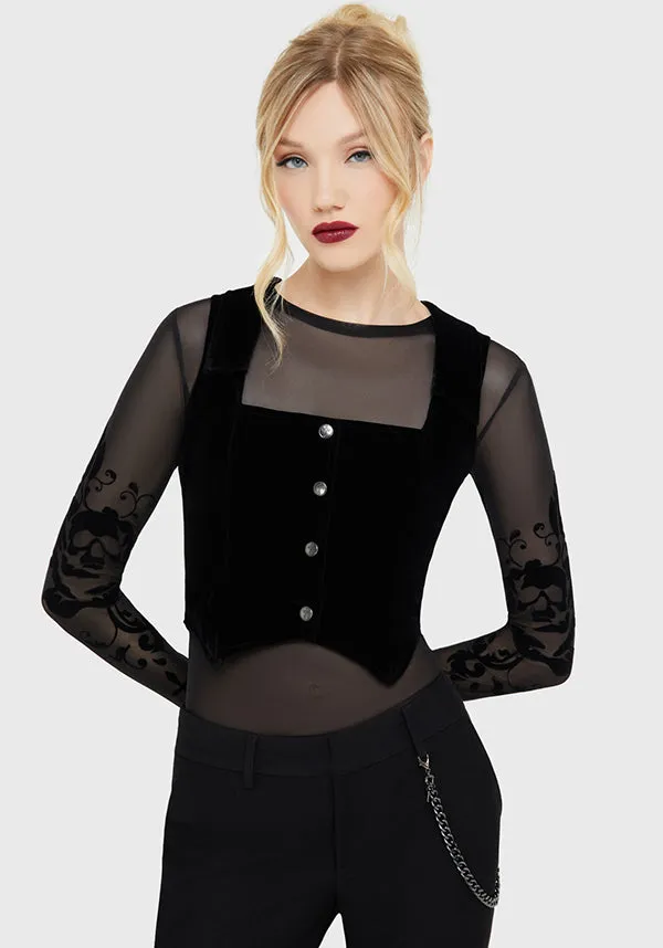 ReflectiveTrimDetails Bat's Embrace | WAISTCOAT