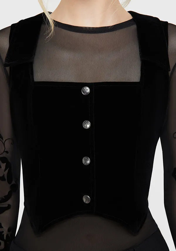 GarmentWashed Texture Bat's Embrace | WAISTCOAT