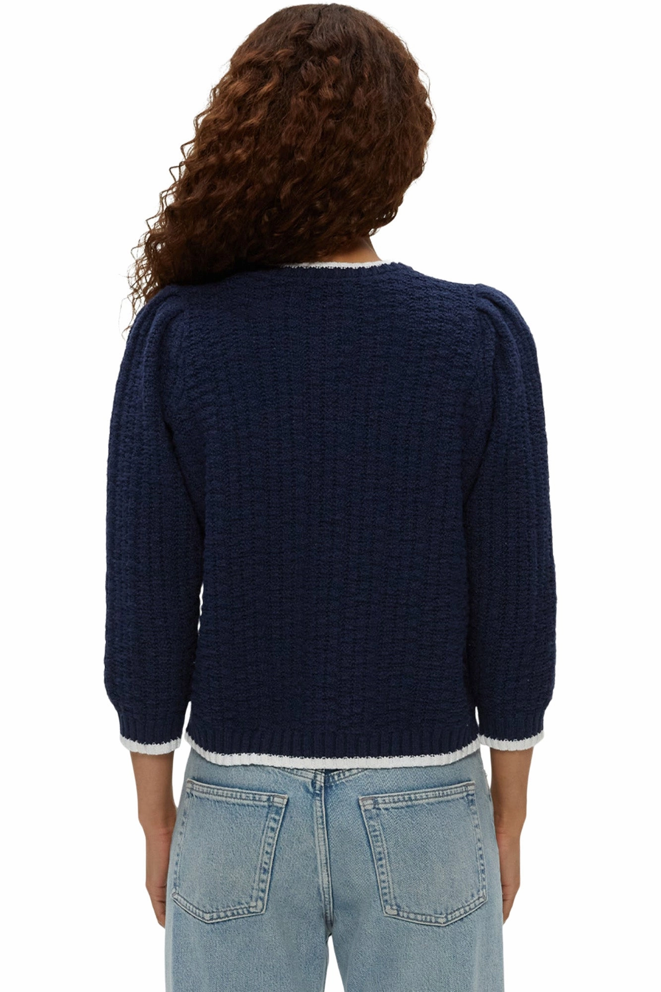 Michael Stars Leonora Puff Sleeve Sweater in Nocturnal Cozy Choice Versatile Stretch