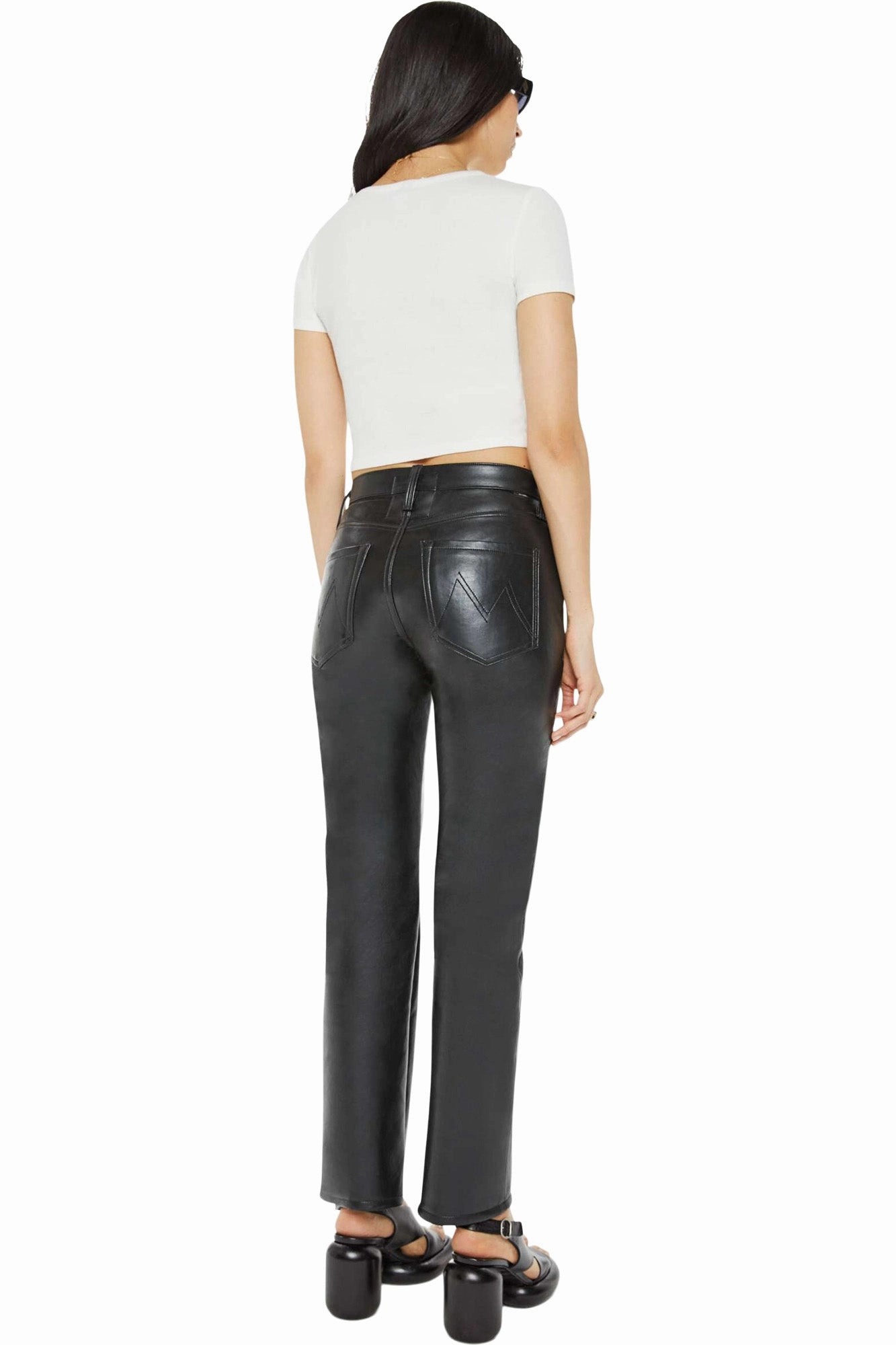 MOTHER Denim Smarty Pants Skimp in Black Teen Outfit Eco Friendly Travel Outfit