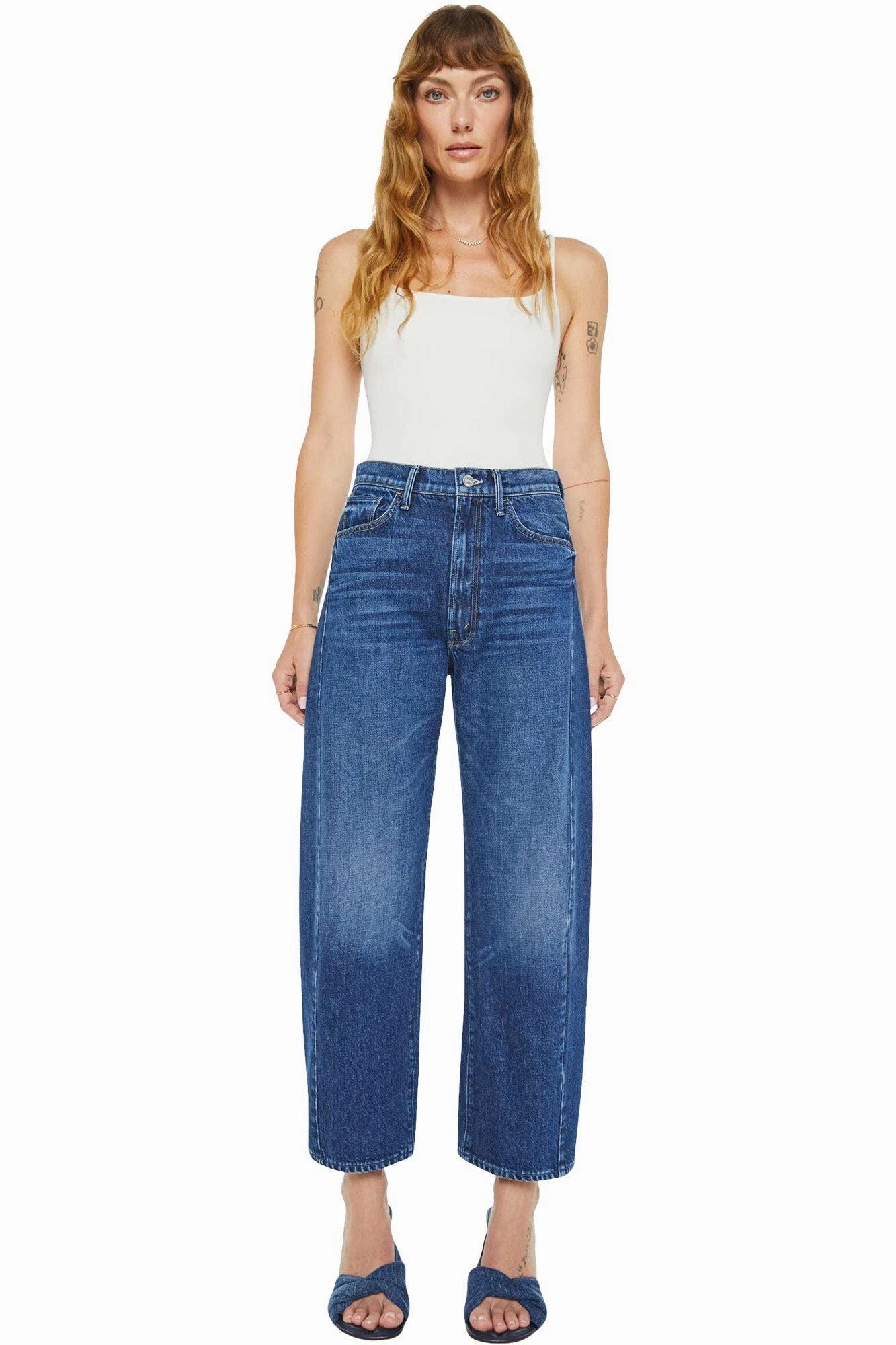 Mother Denim Half Pipe Ankle Jeans in Did You Bring Me Anything? Weekend Getaway Luxury Beach Day