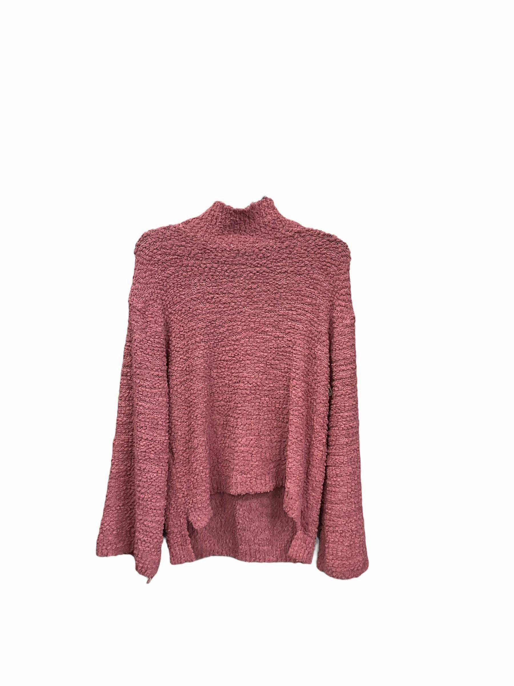 Pink Sweater Debut, Size M Relaxed Fashion Island Vibe