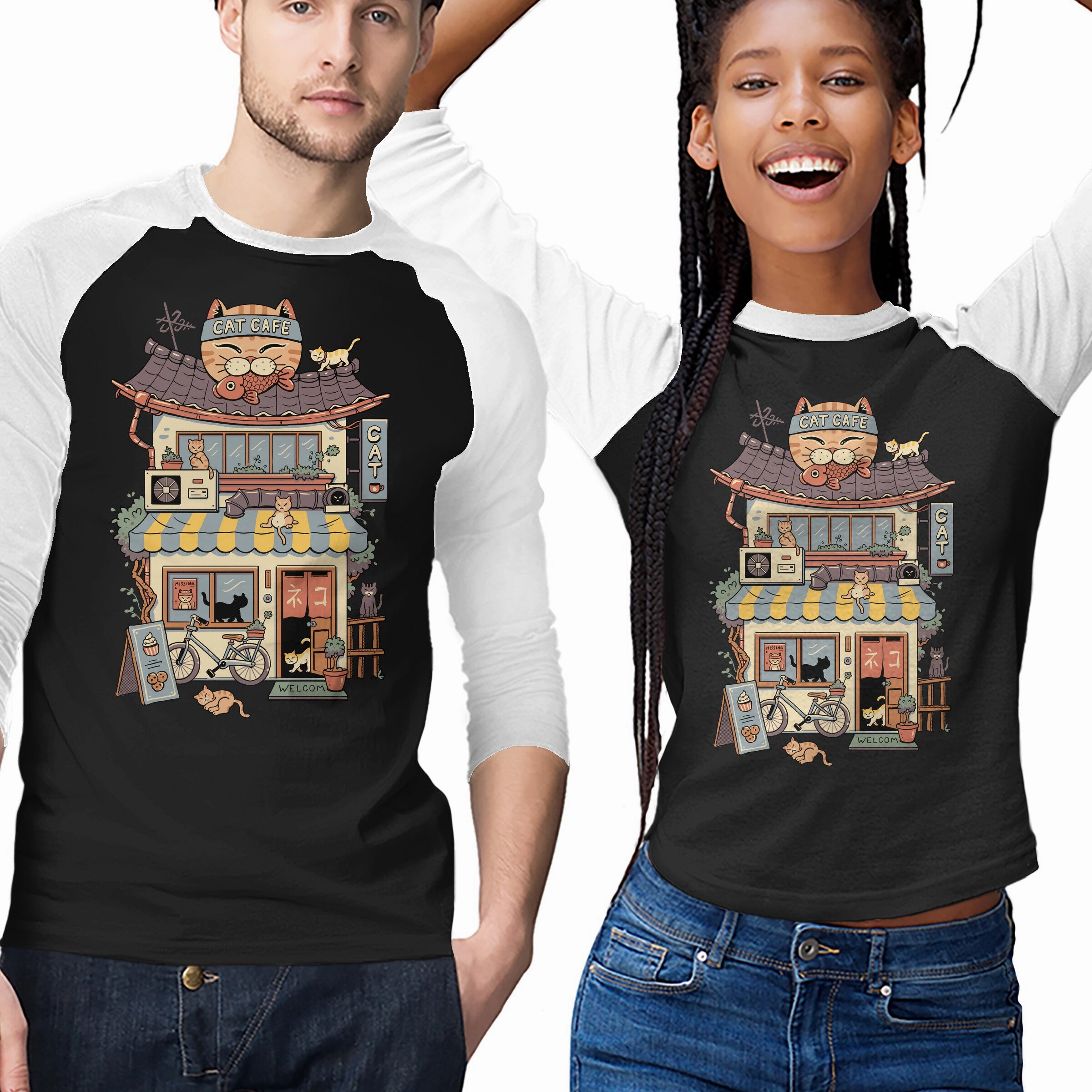 Cat Cafe Casual Ease Longline Hemline