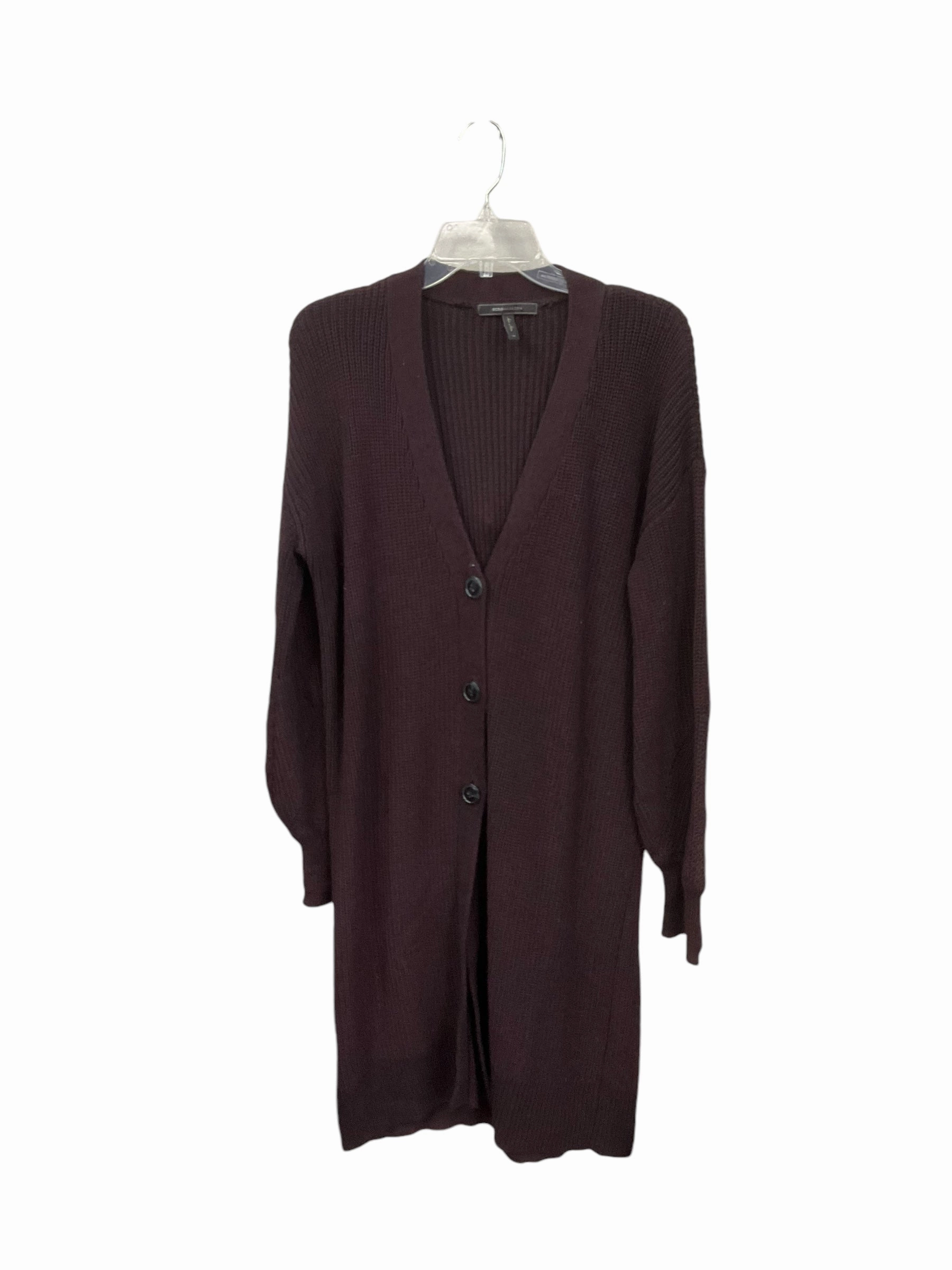 CompactKnit AntiPillFinish Cardigan By Bcbgmaxazria In Purple, Size: M