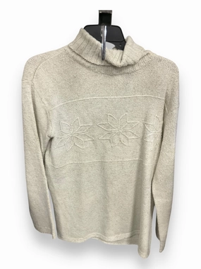 WaterRepellentSurface Sweater By Liz Claiborne In Cream, Size: S
