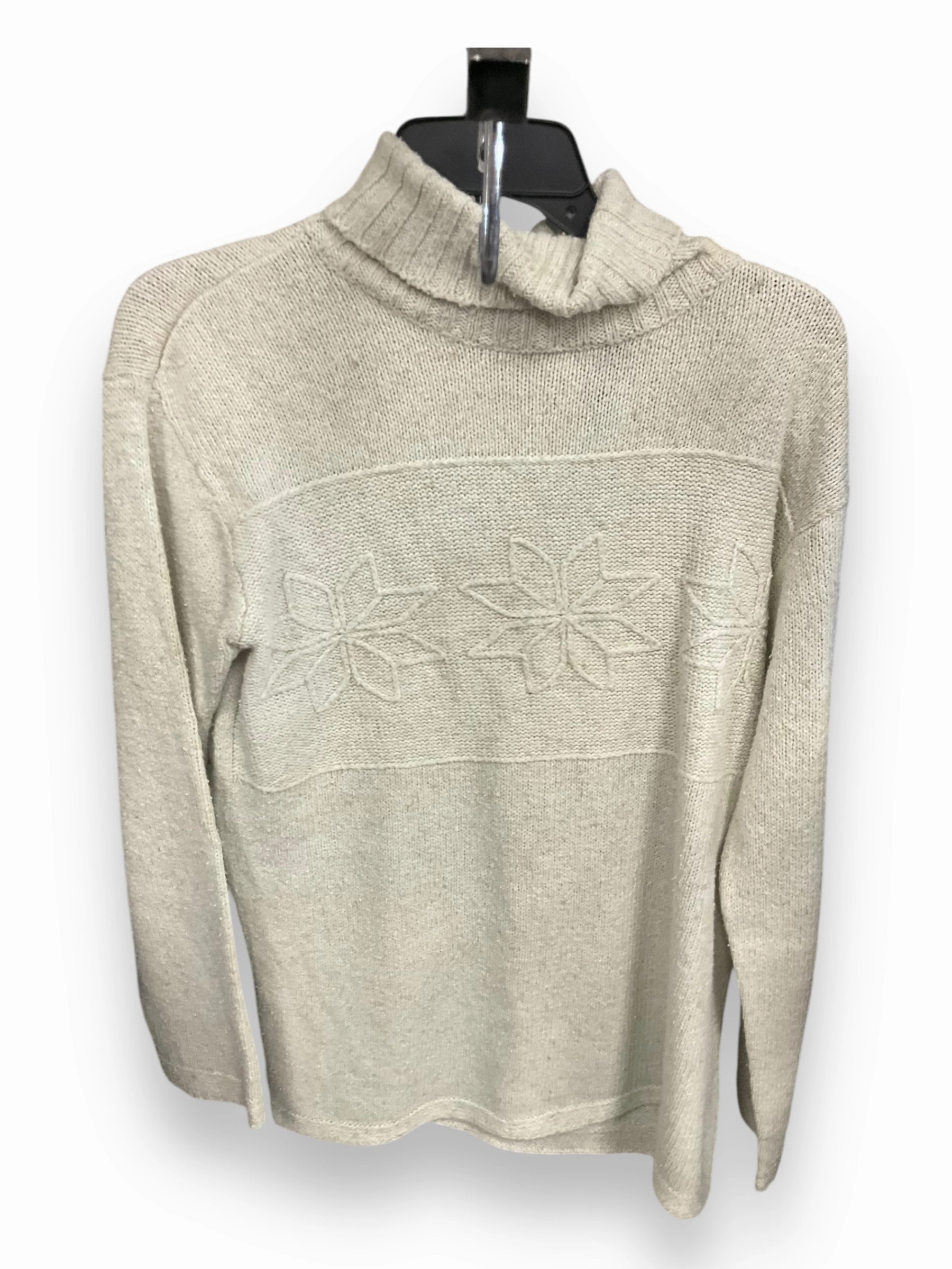 WaterRepellentSurface Sweater By Liz Claiborne In Cream, Size: S