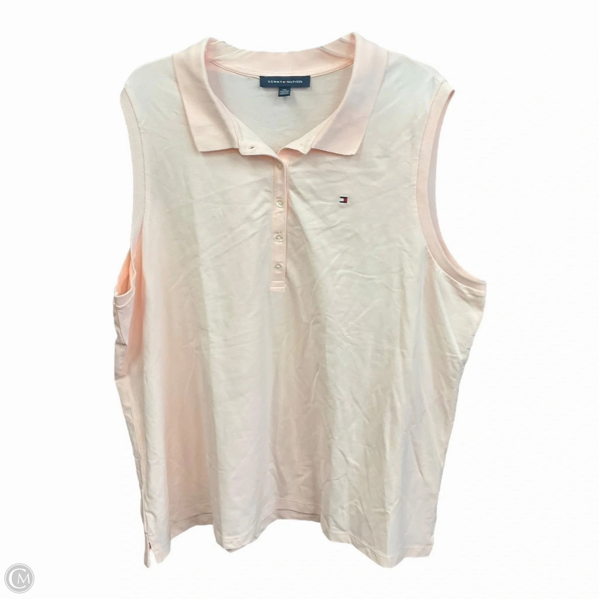 Top Sleeveless By Tommy Hilfiger In Pink, Size: 2x Activewear VersatileStyle
