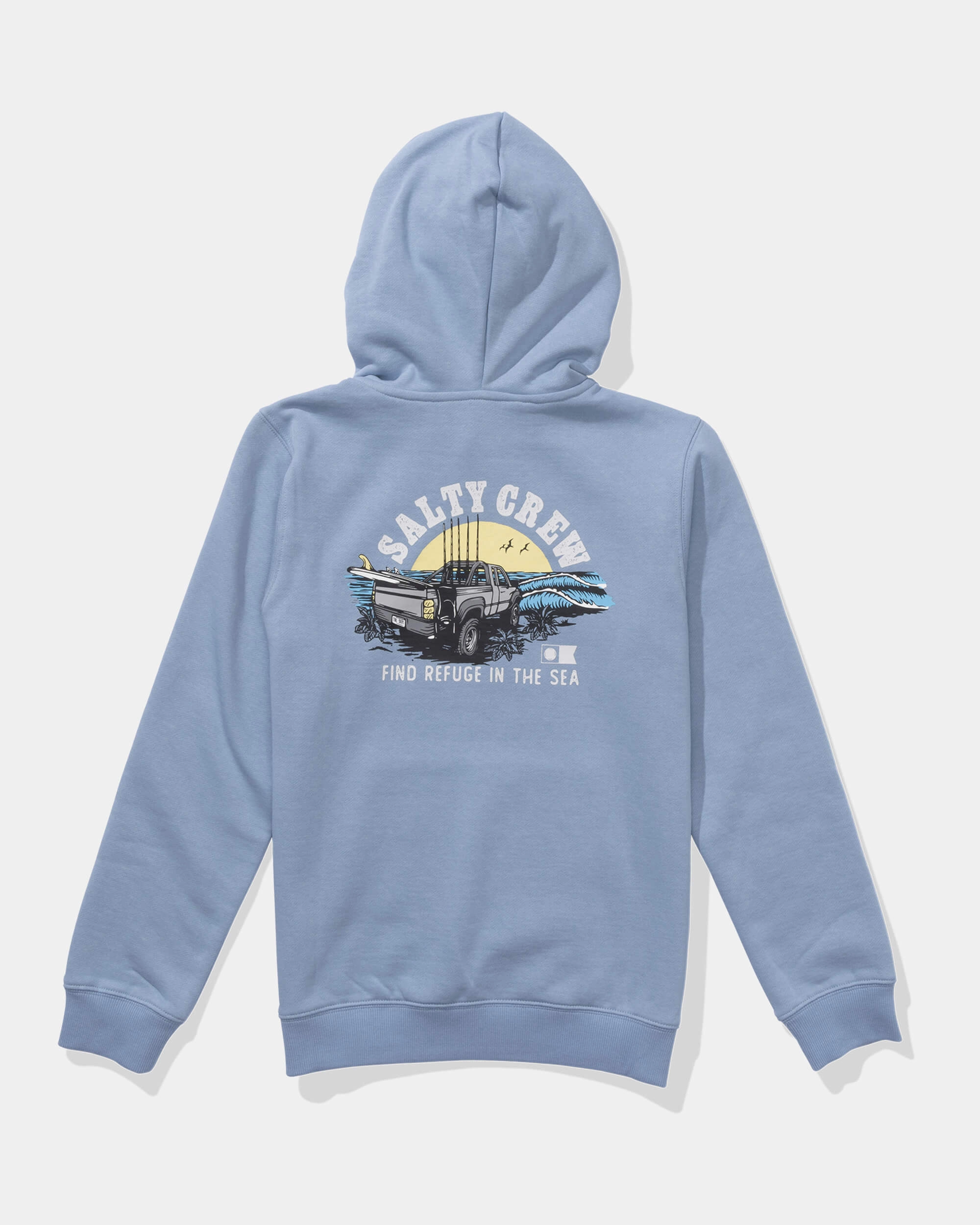 Lifted  Fleece Kids - Marine Blue Vintage Wash Effect Urban Style