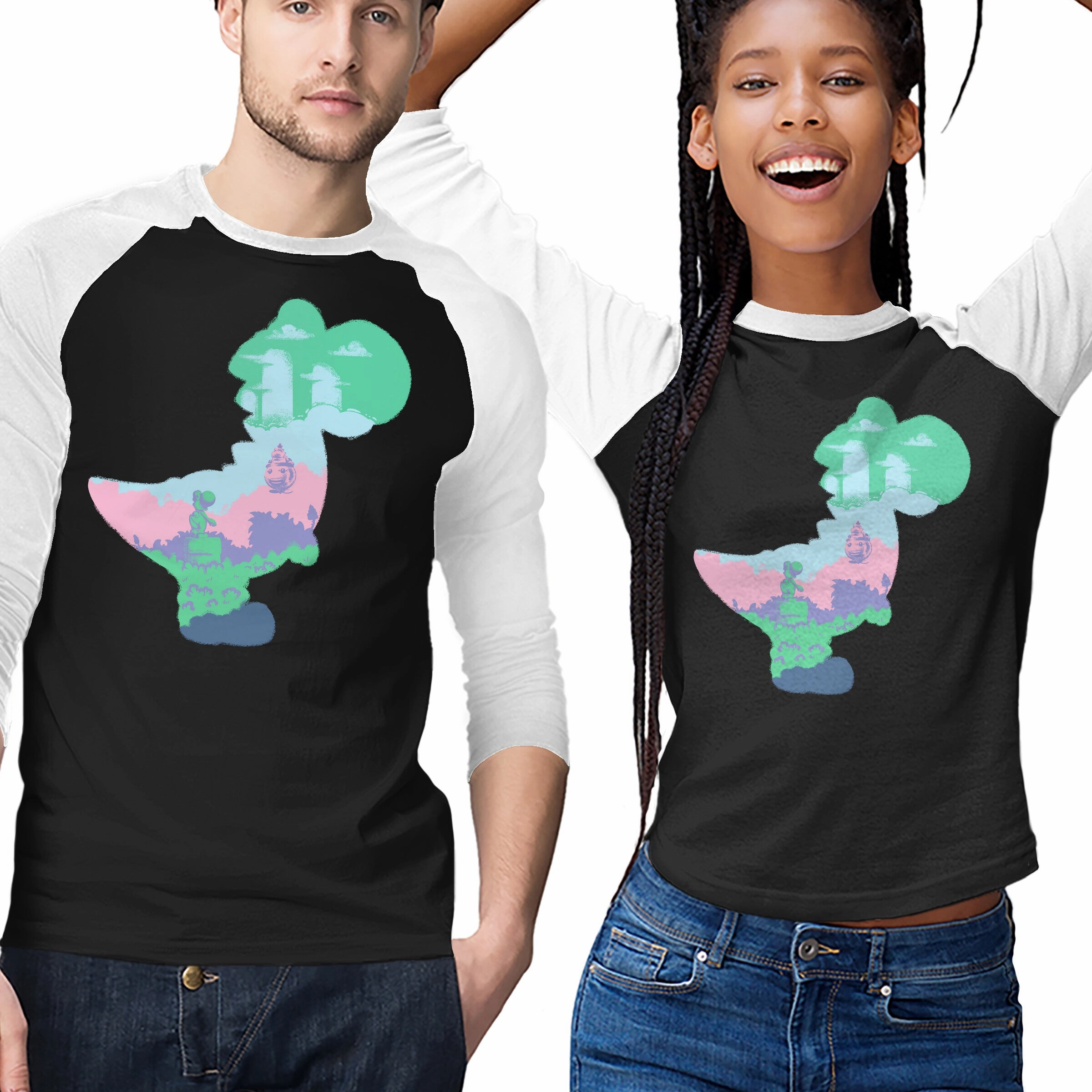 Casual Statement Universal Silhouette Crayon Yoshi