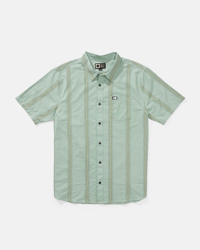Easy Fit Petite Option Crew Ss Button Up - Marine
