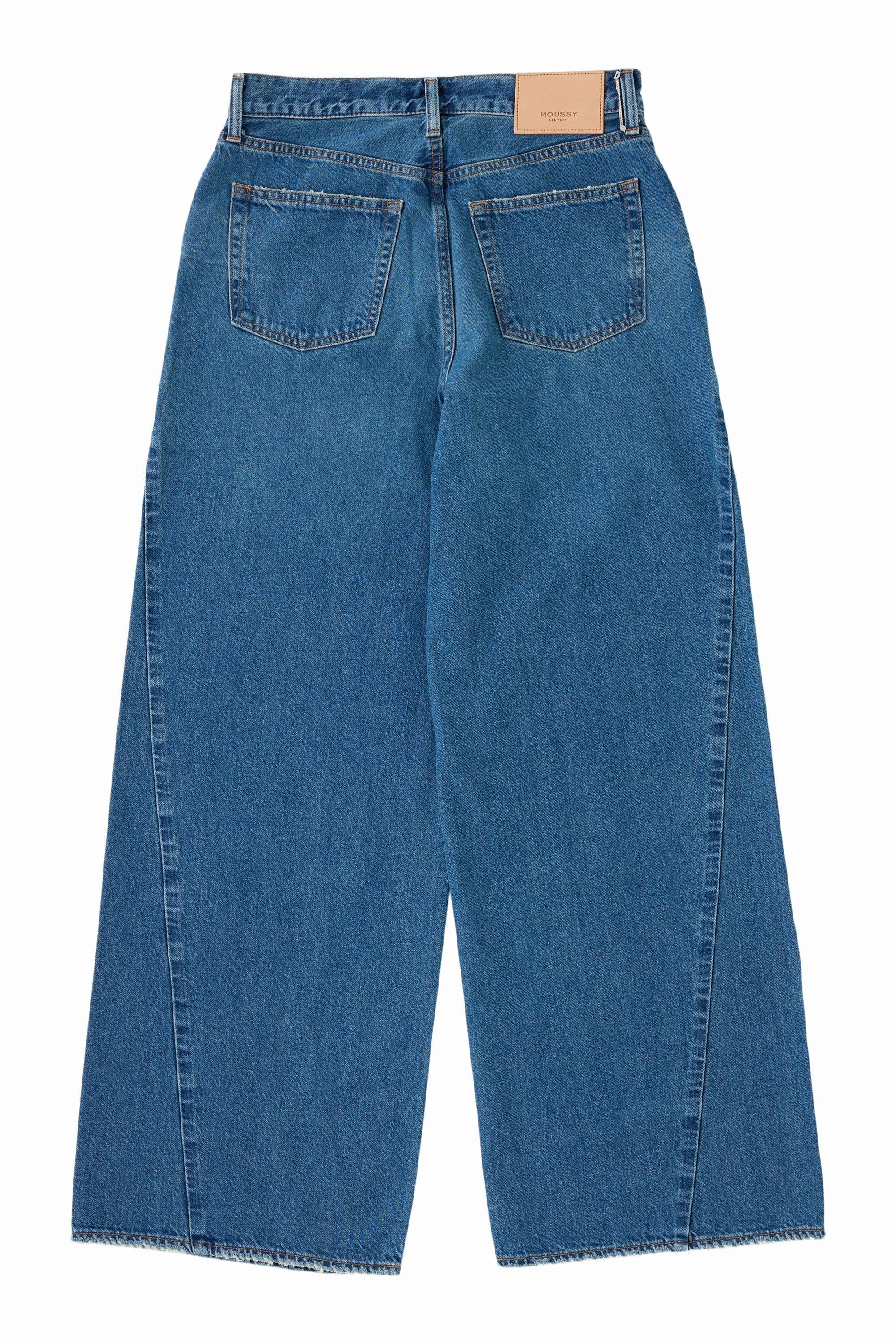 Unfaded Hemline Moussy Denim Atlanta Twisted in Blue