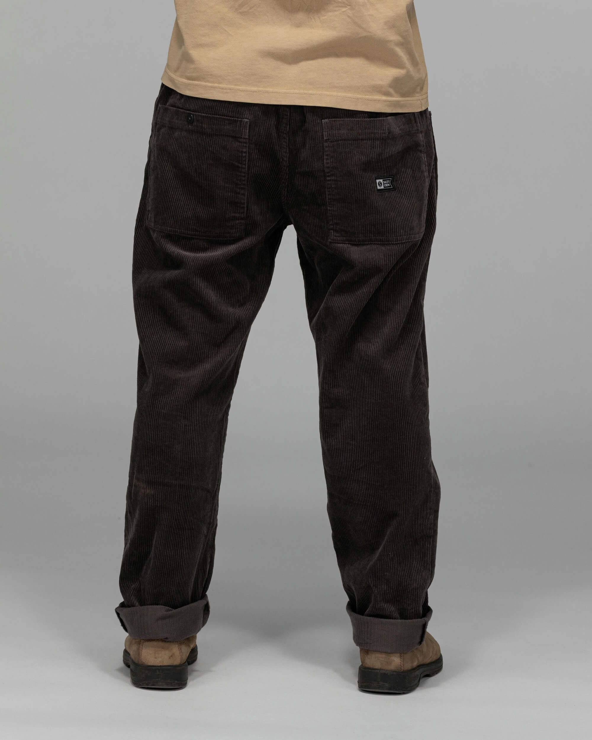 Cruiser Cord Pants - Charcoal Stretching Fit Stretch Movement