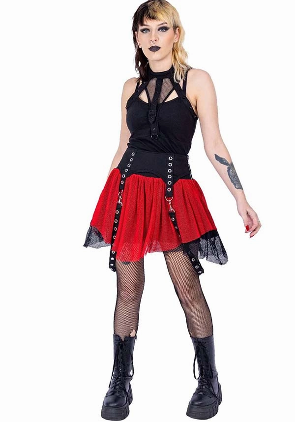 Outfit Display Cybele [Black/Red] | SKIRT*