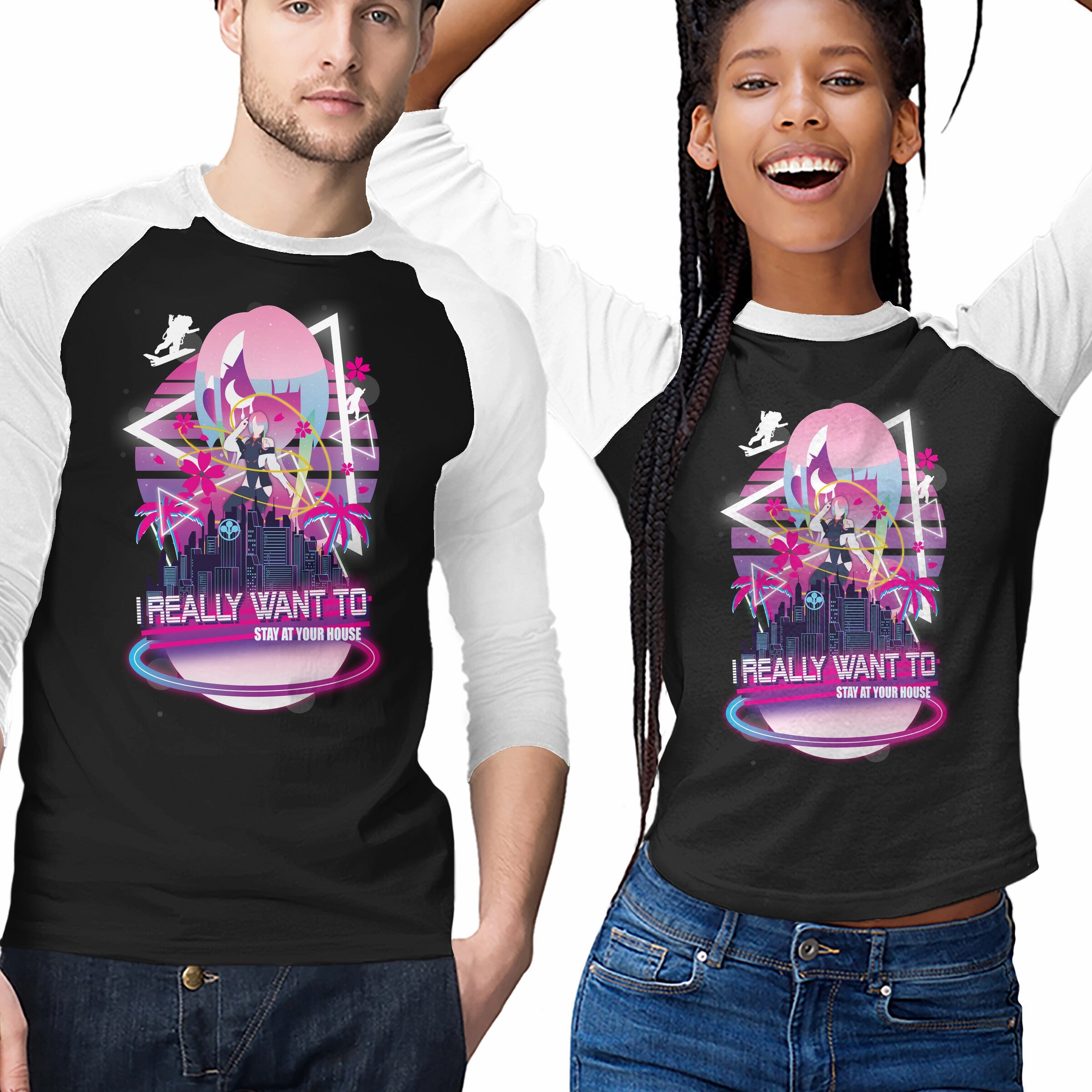 Fun and Relaxed Layering Wear Cyberpunk Vaporwave