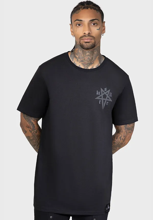 Dark Surge | T-SHIRT Reflective Trim Reinforced Hem Stitching